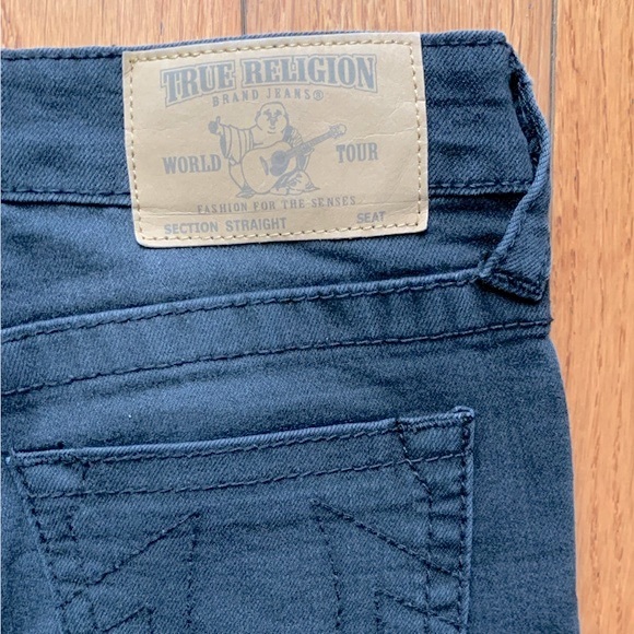 True Religion Dark Wash Straight Jeans Size 10 - Picture 4 of 4